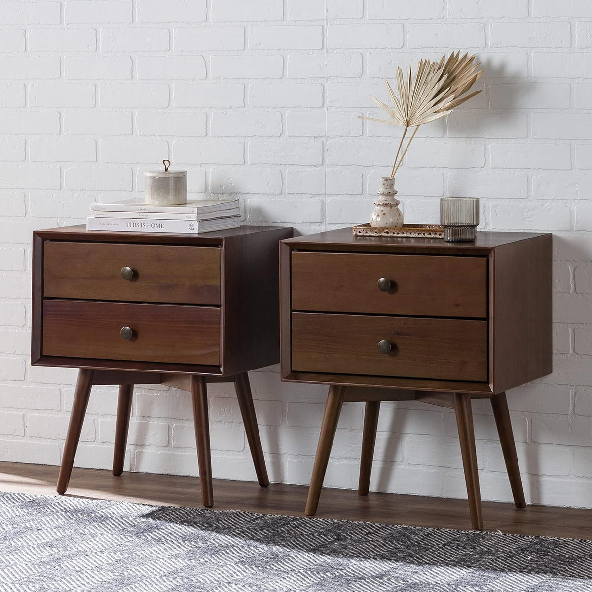 Mid Century Modern 1 Drawer Side Table Z8840