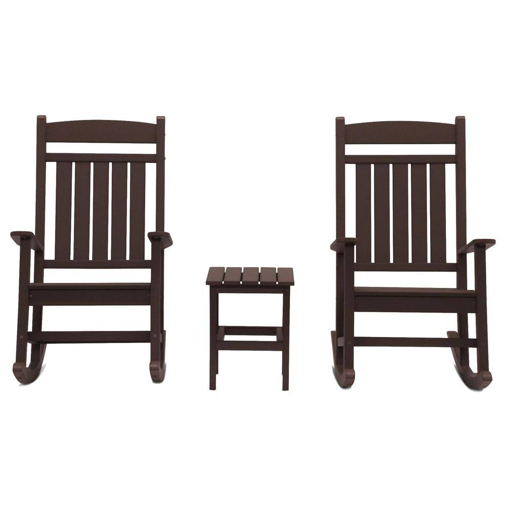 3 pc. Rocking Chair Set Chocolate T1963