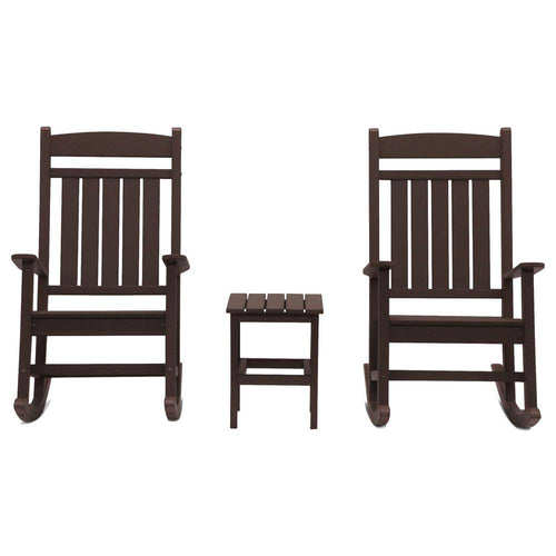 3 pc. Rocking Chair Set Chocolate T1963