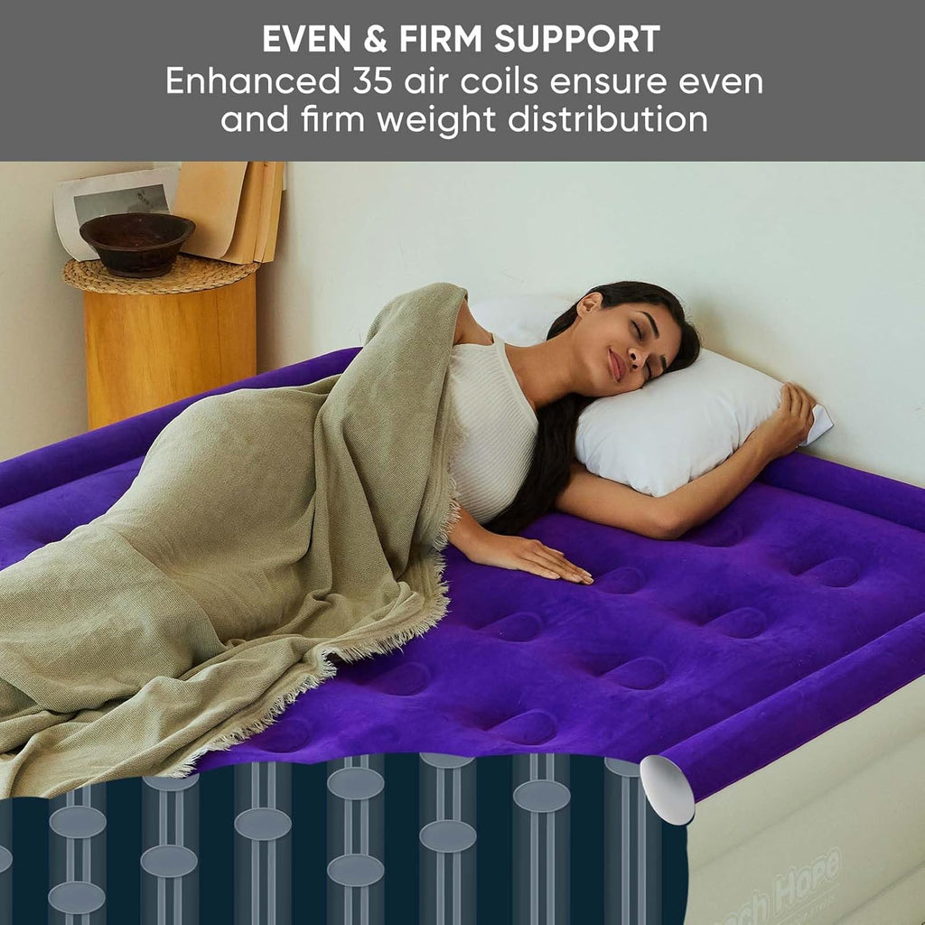 Queen Size Air Mattress with Built-in Pump X32572