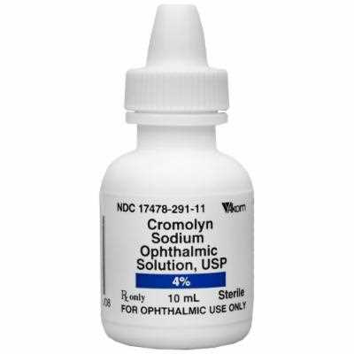 Cromolyn Sodium Ophthalmic Solution 4% 10mL J8088