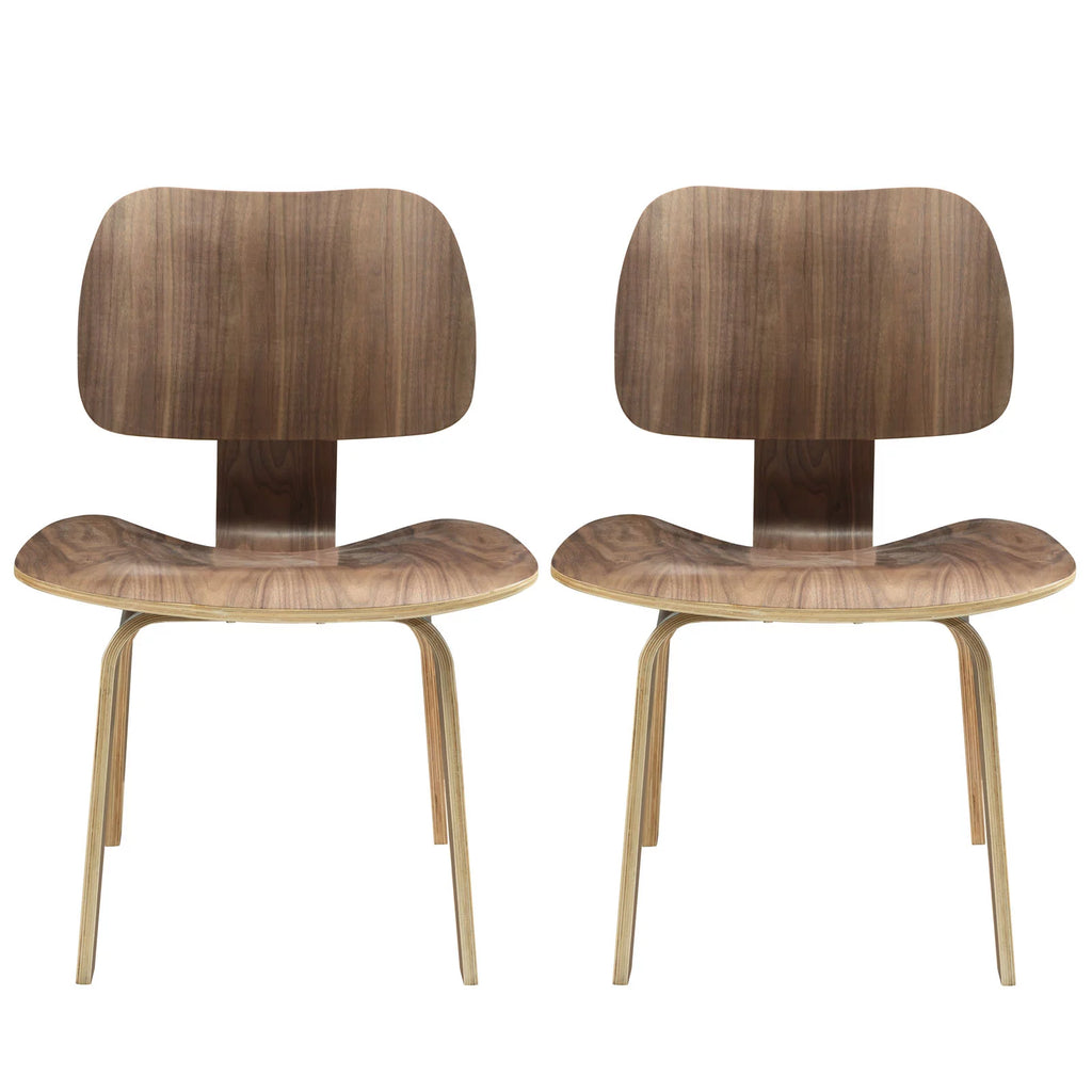 Walnut Dining Chairs Set of 2 M105