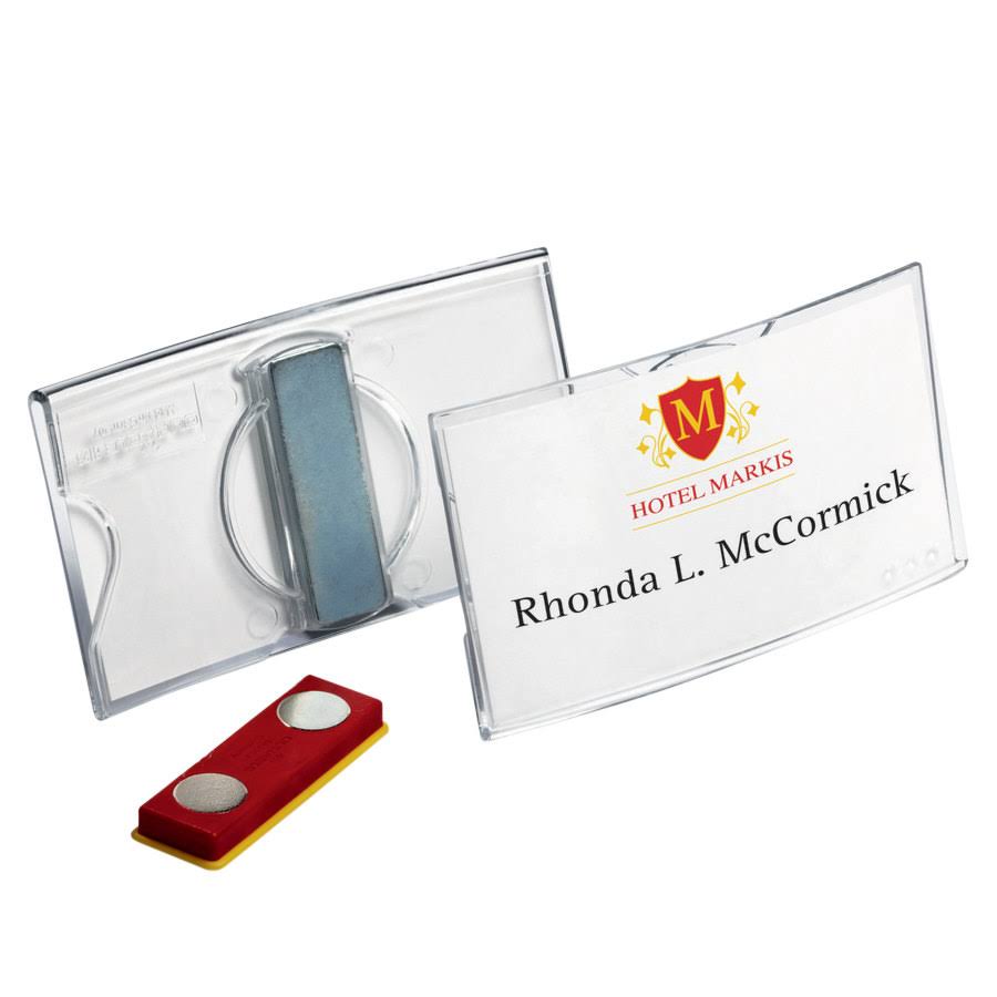 Convex Name Badge with Magnet - 25/Box U22840