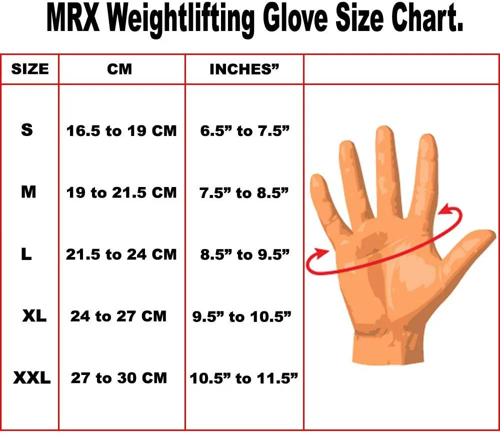Weight Lifting Gloves Long Wrist Strap Black / Red M E675