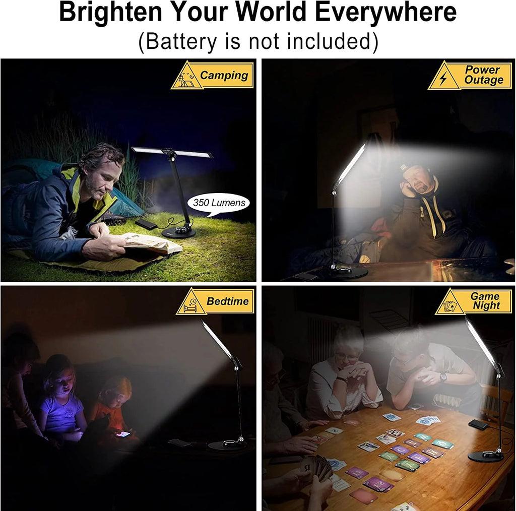 Rotatable Aluminum LED Desk Lamp with USB Charging Port N438303