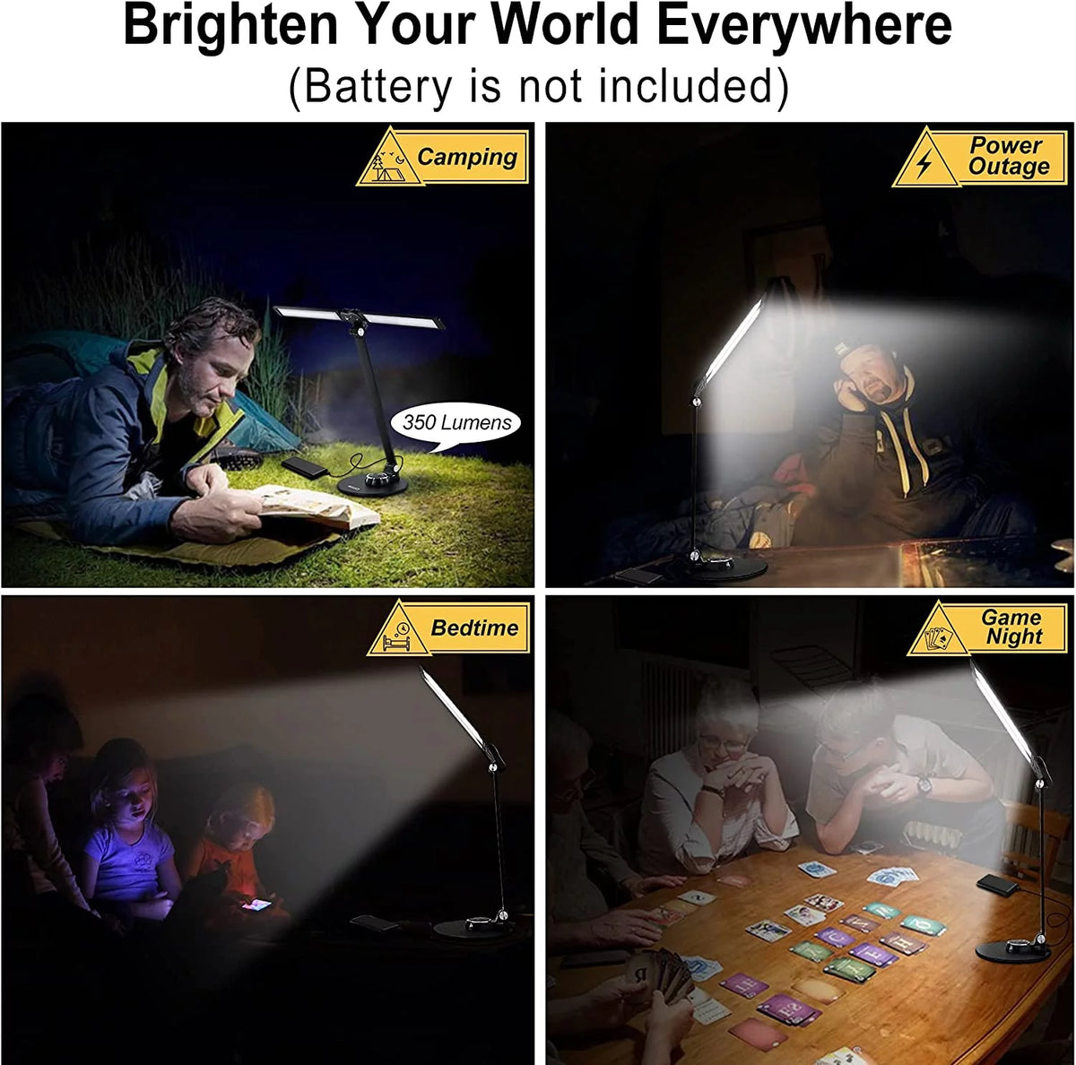 Rotatable Aluminum LED Desk Lamp with USB Charging Port N438303
