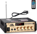 300W+300W Dual Channel Bluetooth 5.0 Stereo Audio Amplifier with Remote Controller, Pack of 2 P507842