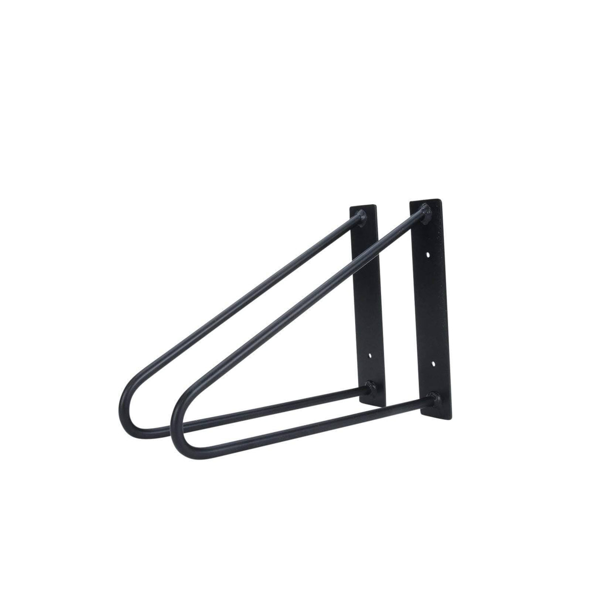 Jet Black Satin Shelf Brackets, Pair of 2 U947651