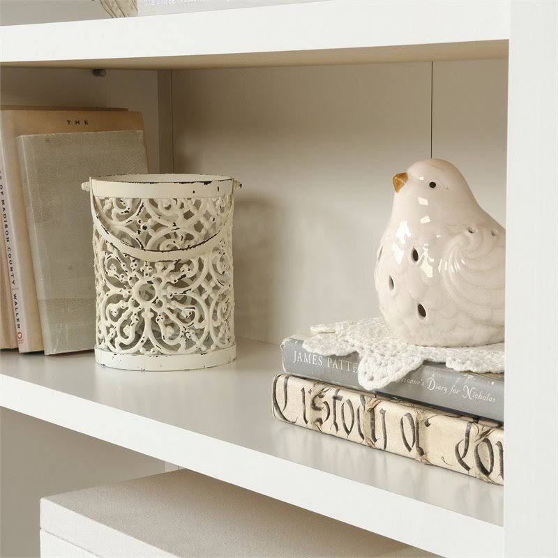 Soft White Wood TV Stand Cabinet K657