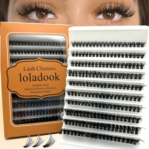Natural Lash Clusters C Curl Short Classic Individual Lashes Cluster Wispy Wide Stem DIY Eyelash Extension Clusters (8-16mm) A73934