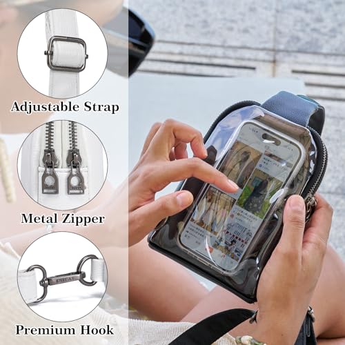 Small Crossbody Sling Bag Touchscreen Fanny Pack Y9412