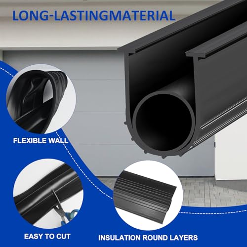 Black 16 Ft Rubber Garage Door Seal Kit O960915