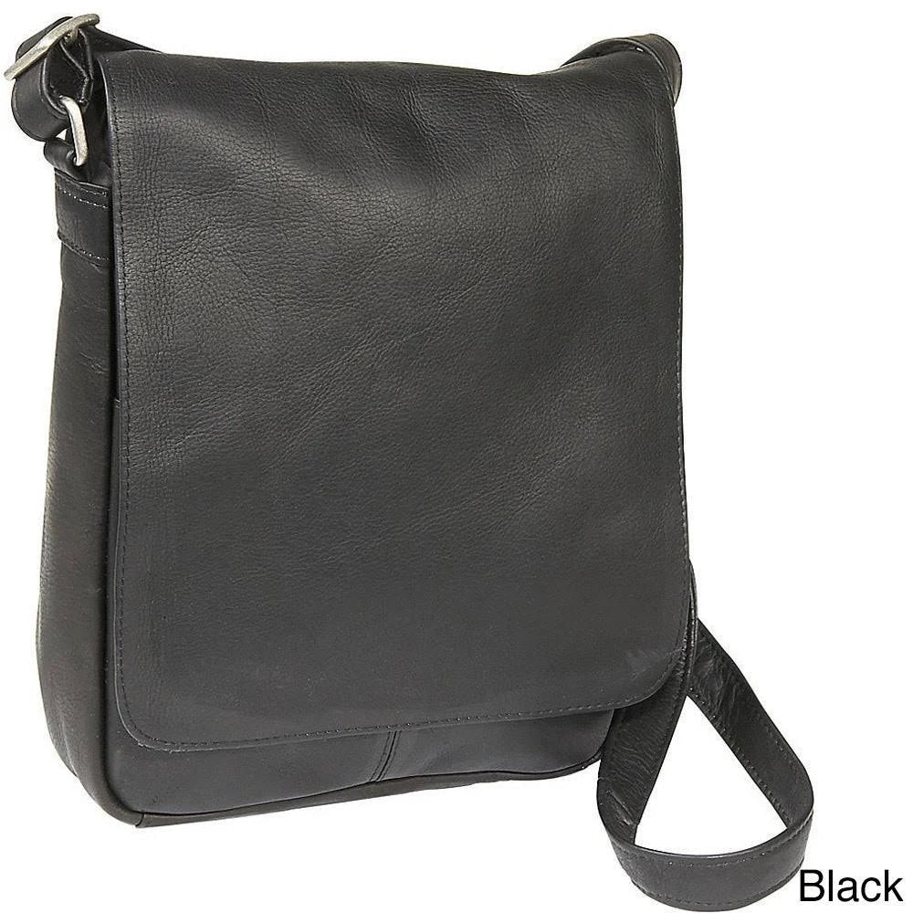 Tan Leather Over-Shoulder Flap Bag T585897