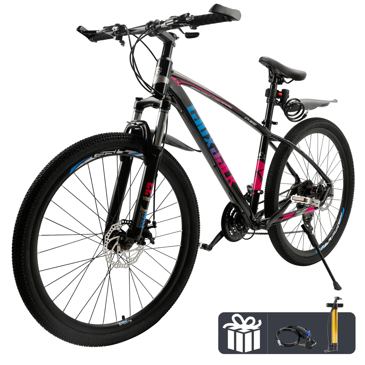 Full Suspension 21 Speed 27.5 inch Dual Disc Brake Mountain Bike J484659