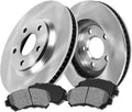 Premium OE 5 Lug Brake Disc Rotors + Metallic Brake Pads K279317