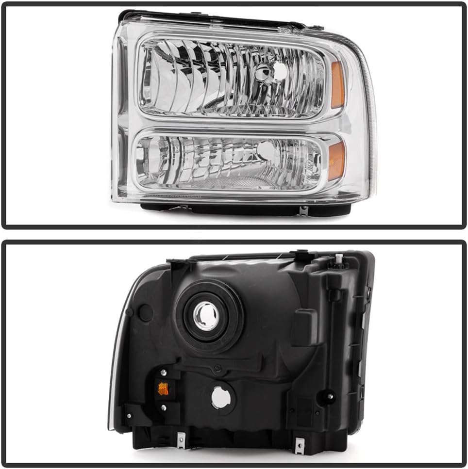 Chrome Headlights Headlamps Set Left Right M146101