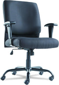 Black Big And Tall Swivel/Tilt-Back Chair L10732