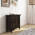2 Door Low Storage Accent Cabinet Brunette Brown G2510