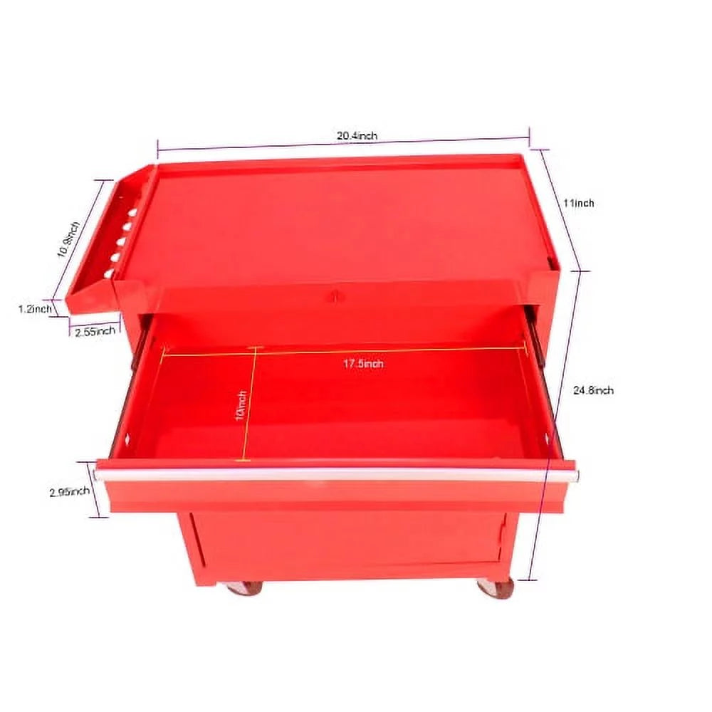 Rolling Tool Chest with Wheels and 8 Drawers, Blue G41333