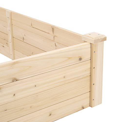 Wooden Raised Garden Bed (92 x 24 x 10 Inch) U27278
