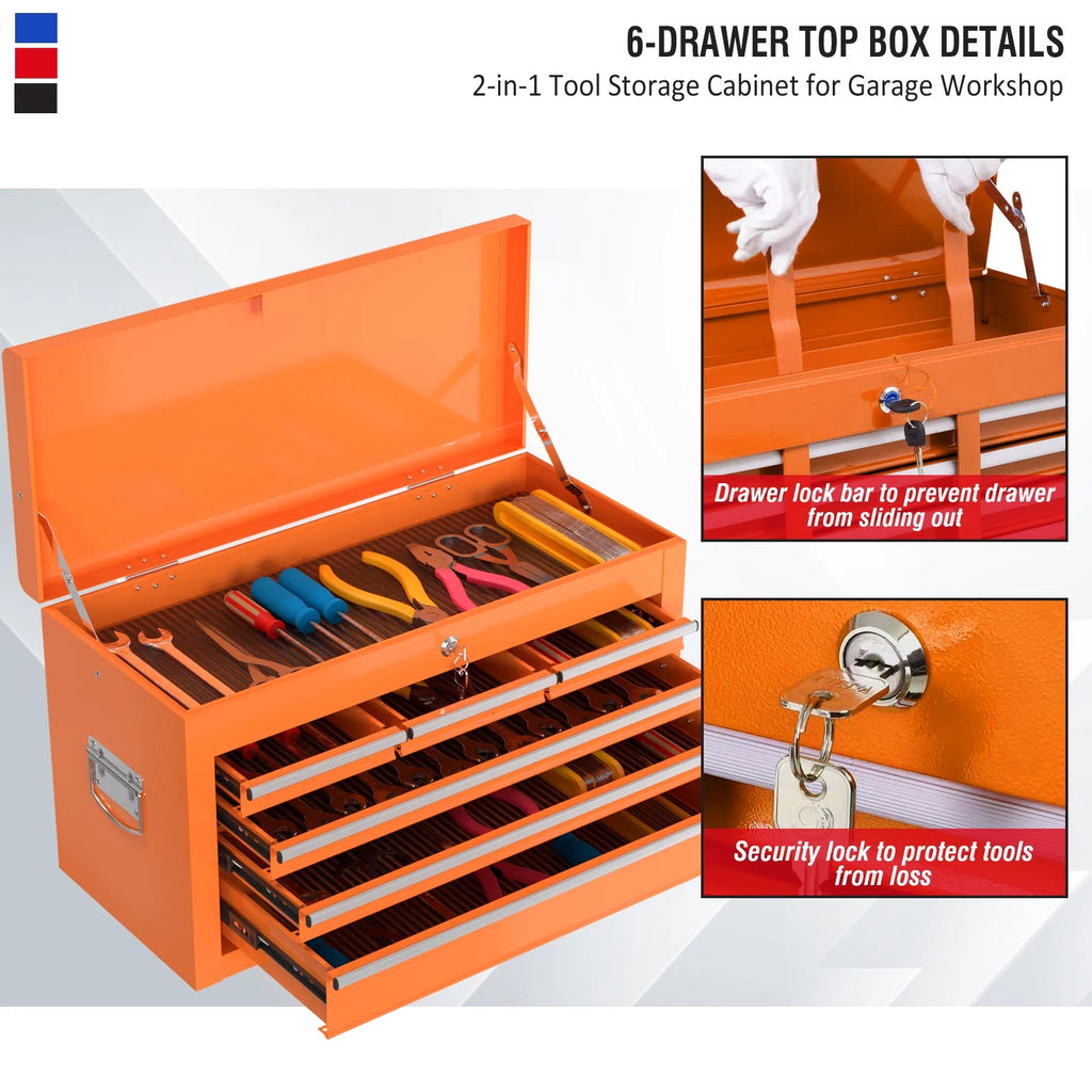 8 Drawer Rolling Tool Chest with Wheels G541