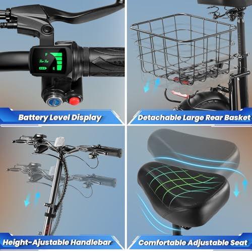 800W/1200W Foldable Electric Scooter with Seat Z949405