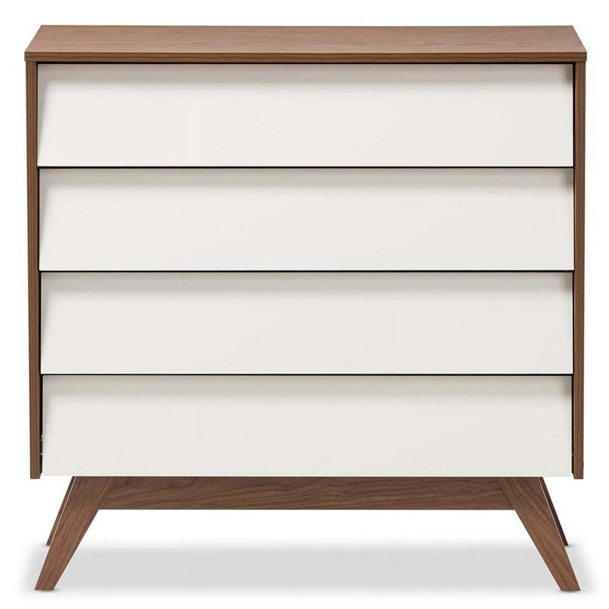 4 Piece 4 Drawer Chest 6 Drawer Dresser and 2 Nightstands J7046