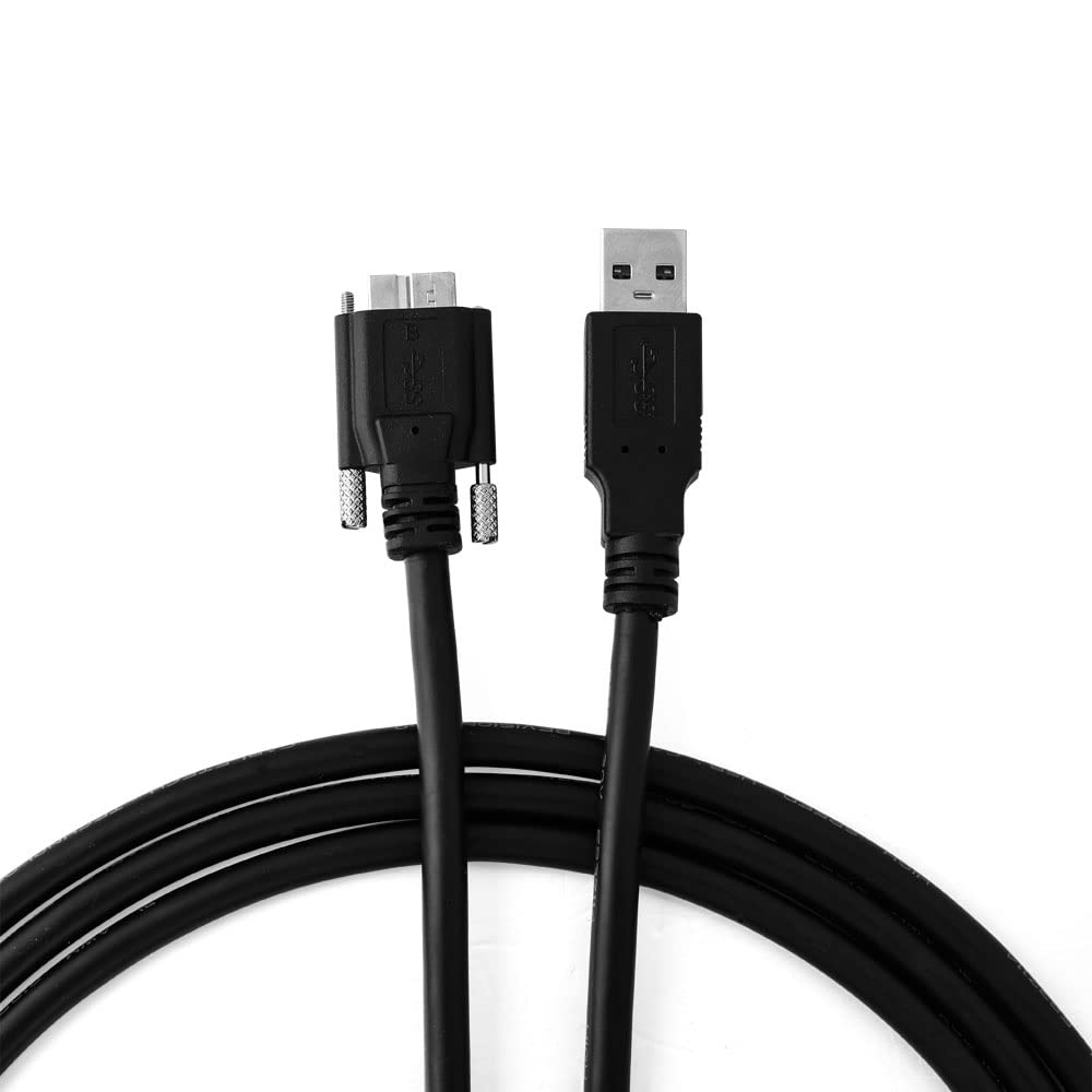 USB 3.0 Cable A/M to Micro B/M Dual Screw Locking 3M T917545