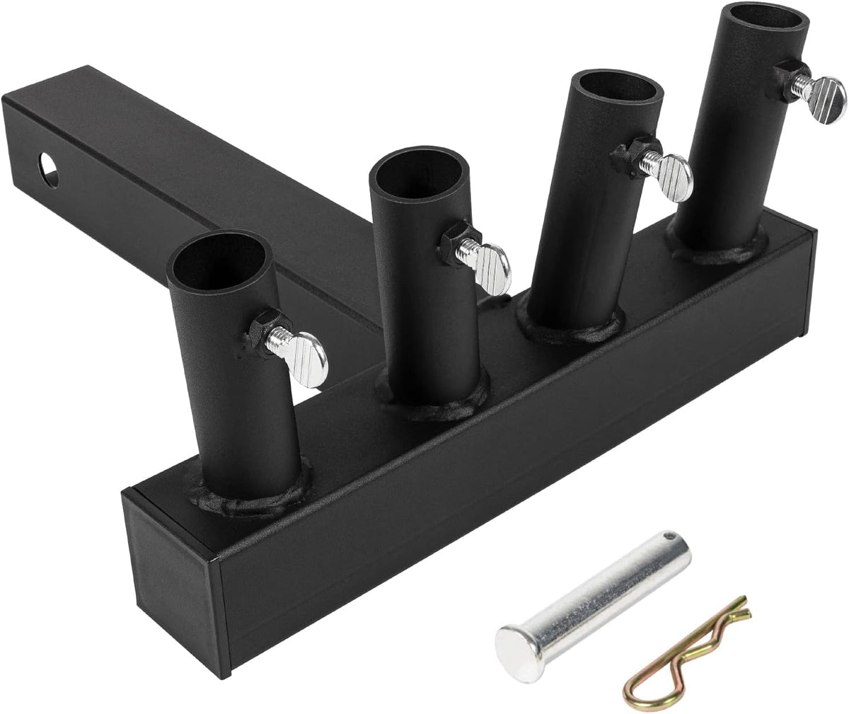 Universal Four Flagpole Holder for 2 inches Hitch Receivers with Hitch Pin I215