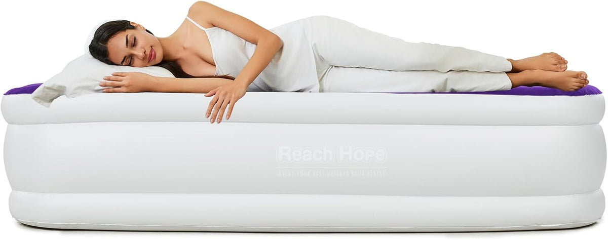 Queen Size Air Mattress with Built-in Pump X32572