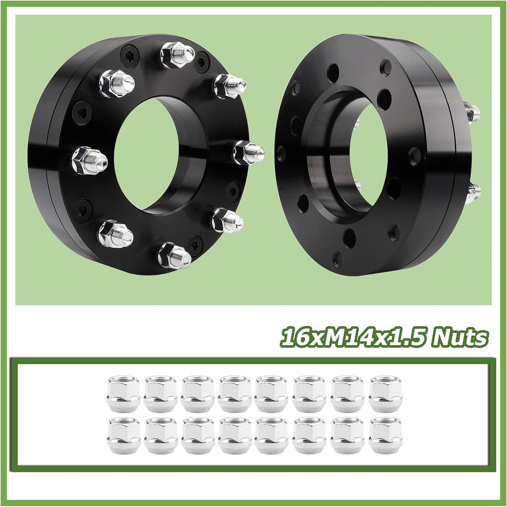 6x139.7mm to 8x165.1mm Wheel Adapters 2 inch 108mm Hub Bore 14x1.5 Thread Pitch M812