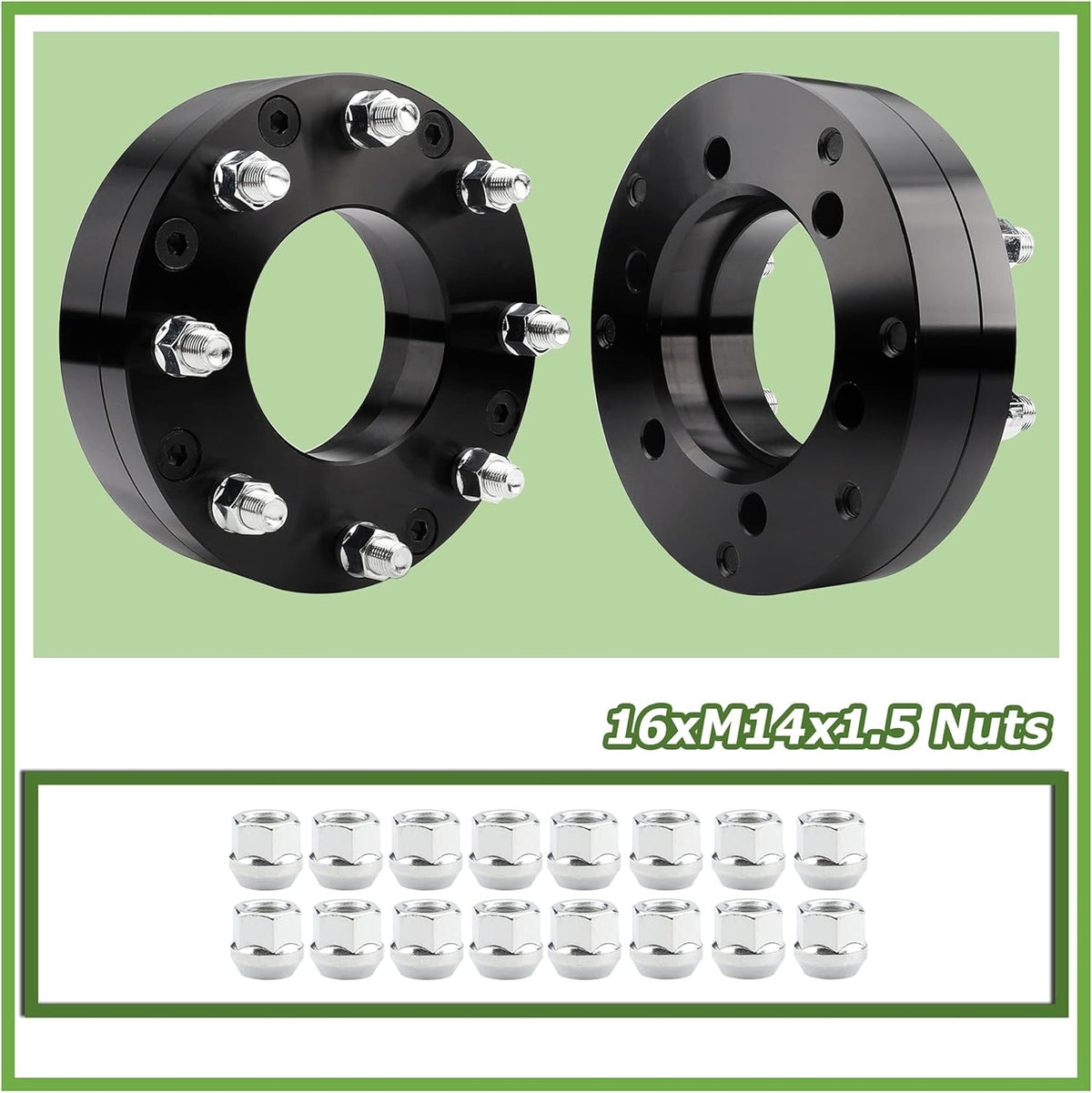 6x139.7mm to 8x165.1mm Wheel Adapters 2 inch 108mm Hub Bore 14x1.5 Thread Pitch M812
