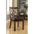 Faux Leather Dining Chair in Walnut (Set of 2) F23494