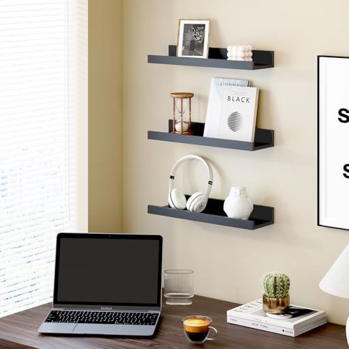 Rustic Brown Wall Shelves Set of 8 I374