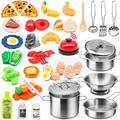 38Pcs Stainless Steel Toy Cookware Set J1081