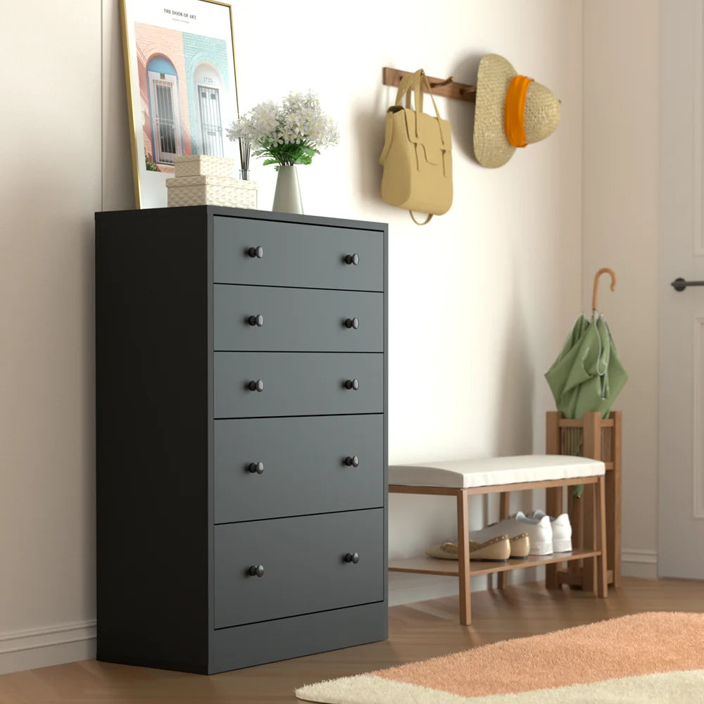 White 5 Drawer Dresser J53583