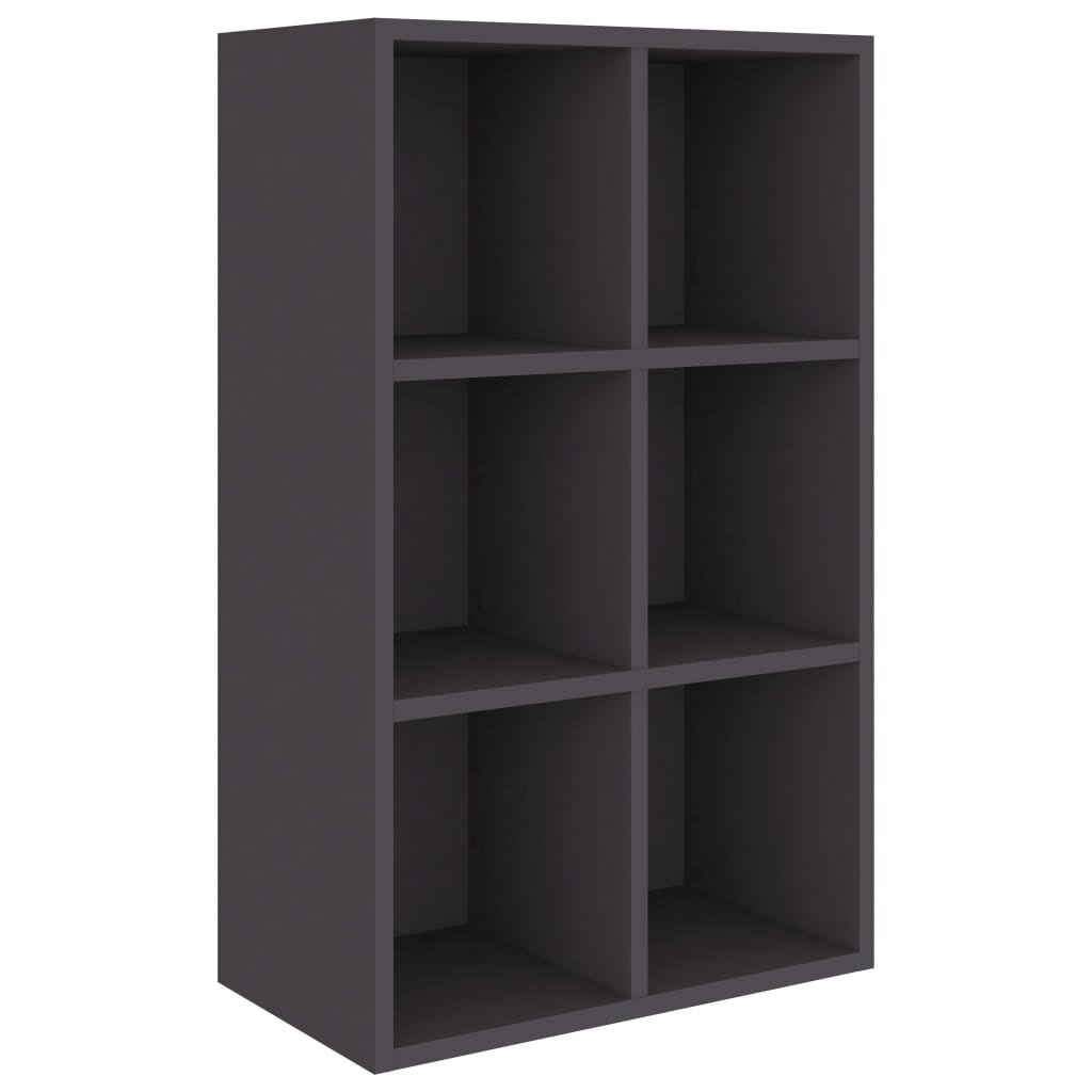 Gray Book Cabinet Sideboard Chipboard M397