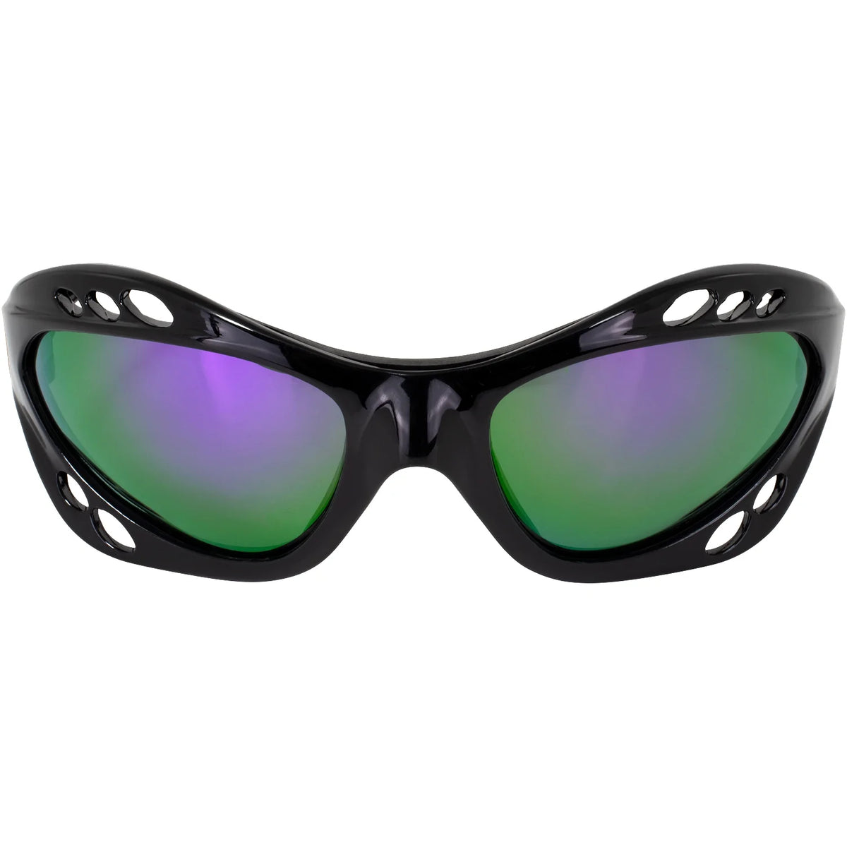 Black Padded Polarized Sunglasses with Strap K301162