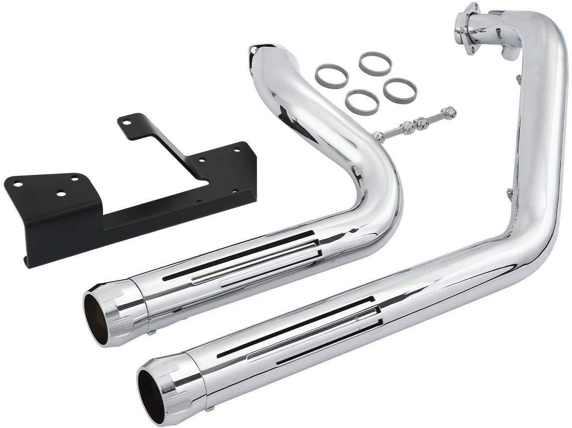 Dual Exhaust Mufflers Pipe For Harley Davidson Sportster XL 1200 883 2004-2013 A93233