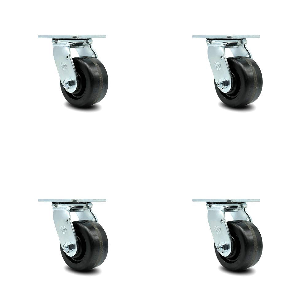 10 Inch Swivel Caster Semi-Pneumatic Wheel Pack of 2 C646982