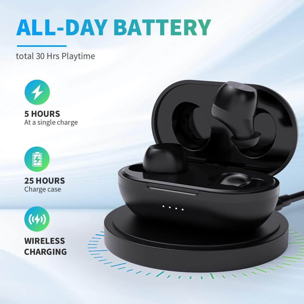 True Wireless Earbuds with Wireless Charging Case F95590