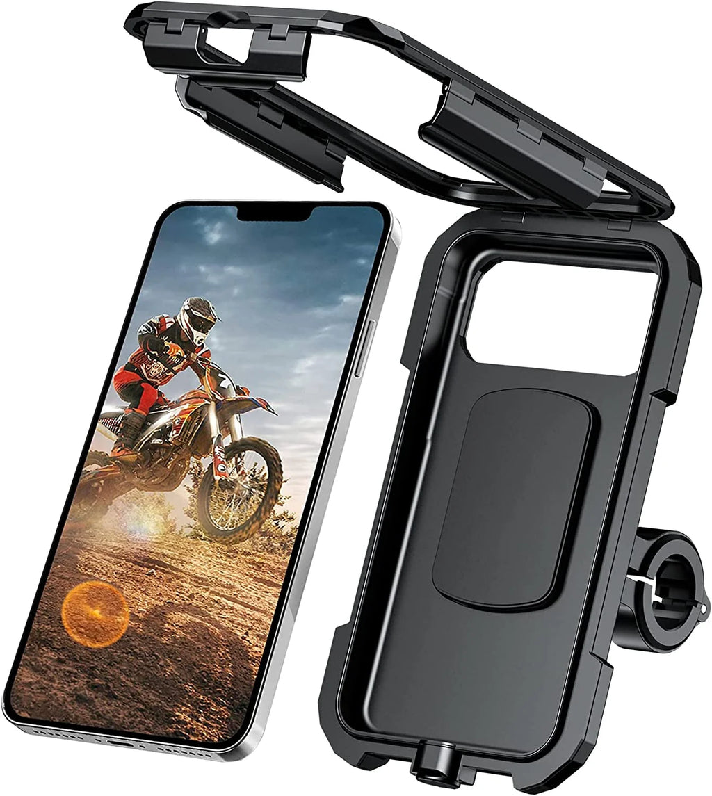 Waterproof Motorcycle Phone Mount 360° Ball Rotation Bike Cellphone Holder Y471790