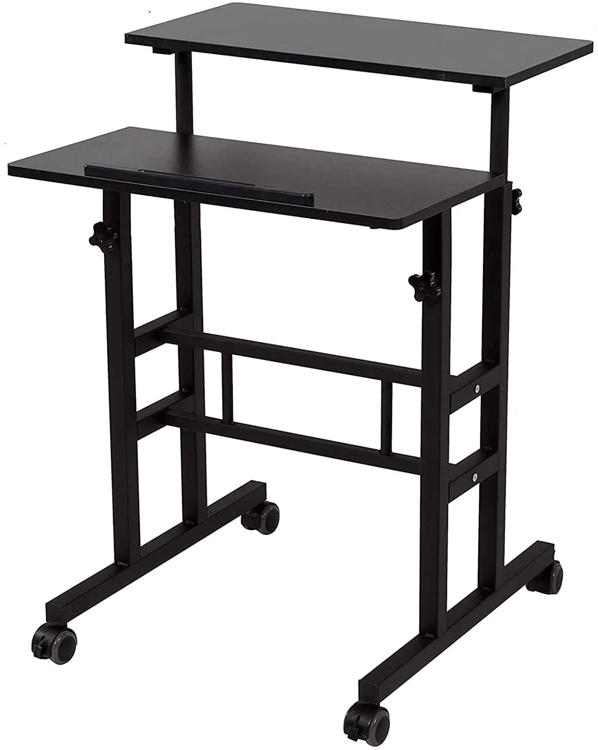 2 Inches Carpet Wheels Height Adjustable Mobile Standing Desk E9916