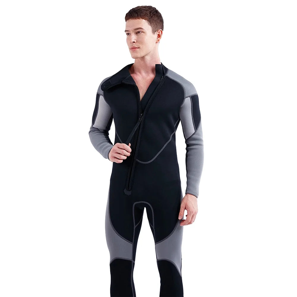 3mm Neoprene Front Zip Full Body Diving Suit V4845