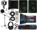 2x2 USB Type-C Audio Interface with Multimedia Monitors and Microphone Isolation Shield Z693796