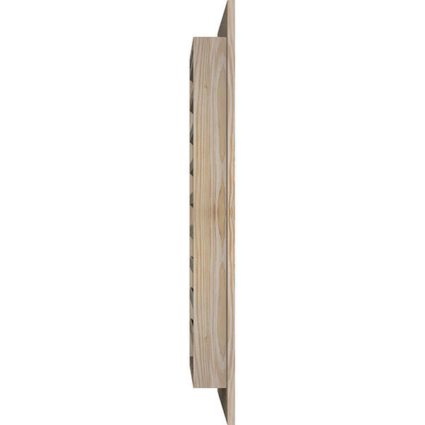 18-in W x 28-in H Vertical Gable Vent Unfinished Smooth Pine C12041