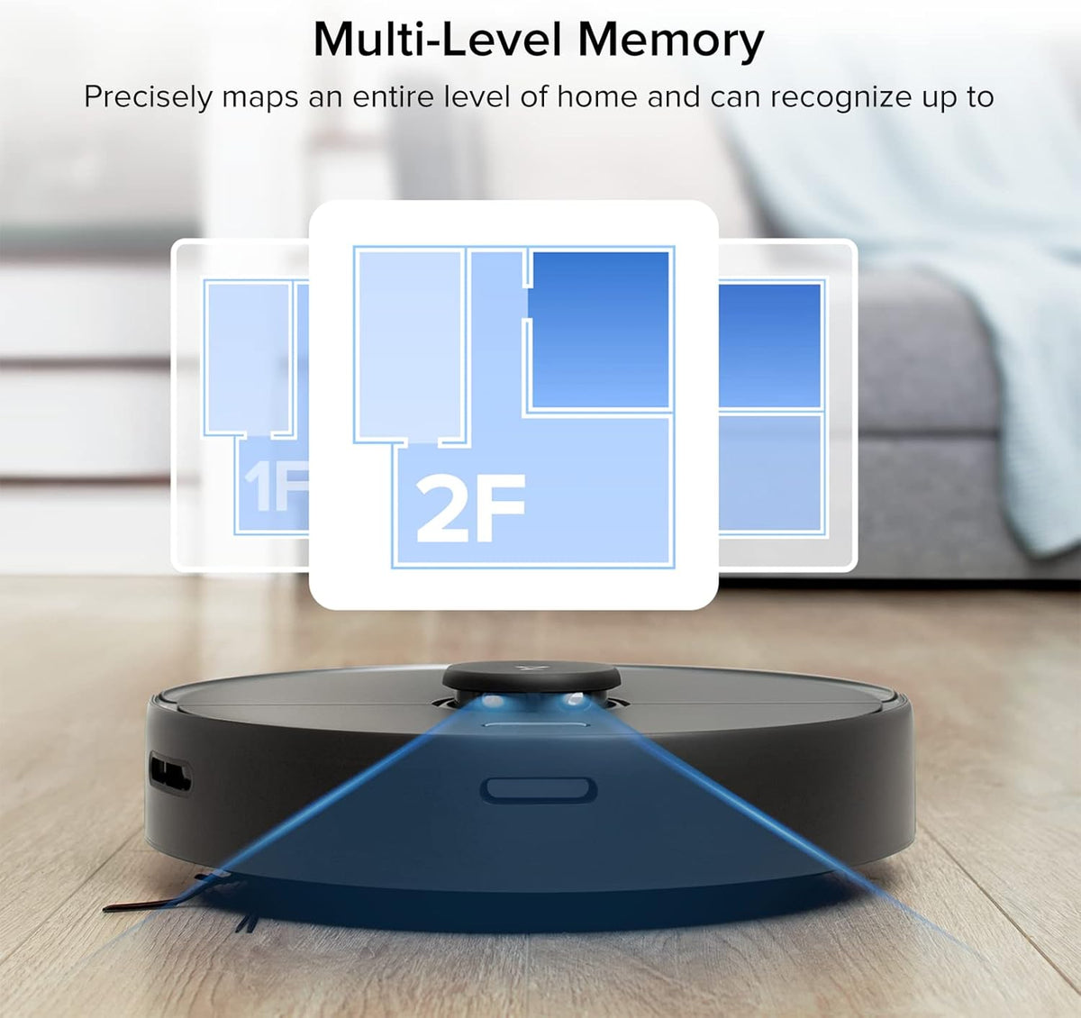 Robot Vacuum with Lidar Navigation 2000Pa Suction D302714