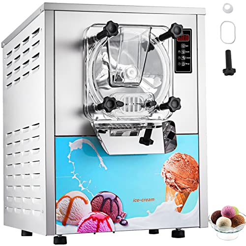Commercial Ice Cream Machine 1400W 20/5.3 Gph Hard Serve Ice Cream Maker with LED Display A13501