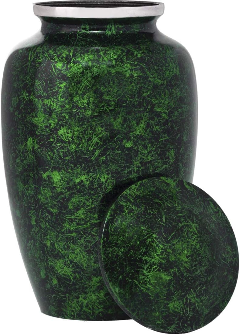 Handcrafted Cremation Urn for Human Ashes with Velvet Bag H477363