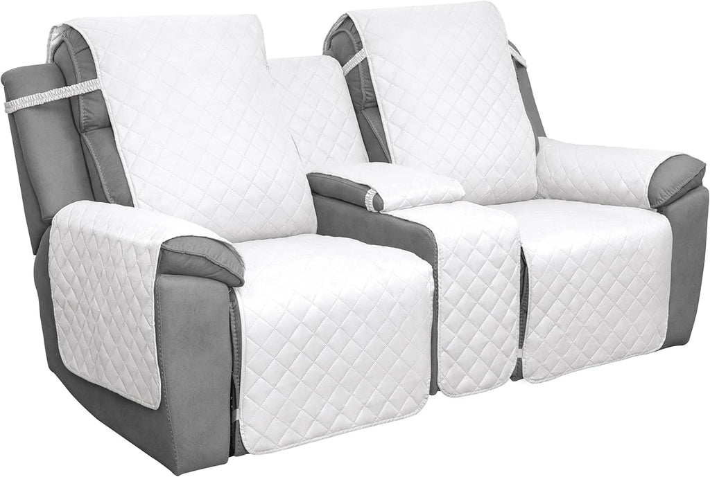 Reversible Loveseat Recliner Cover with Console A337